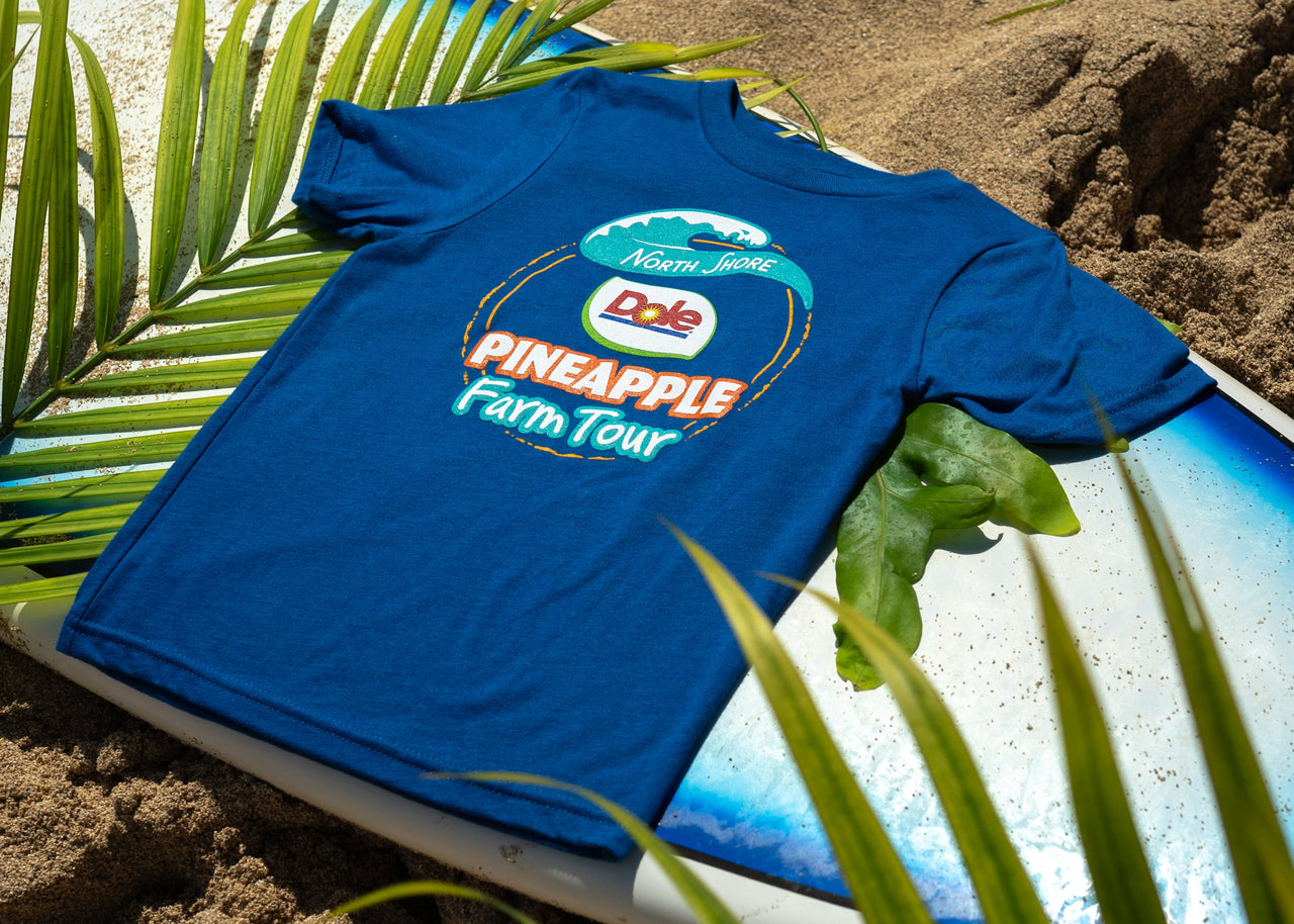 Youth Dole Pineapple Farm Tour Blue Tee