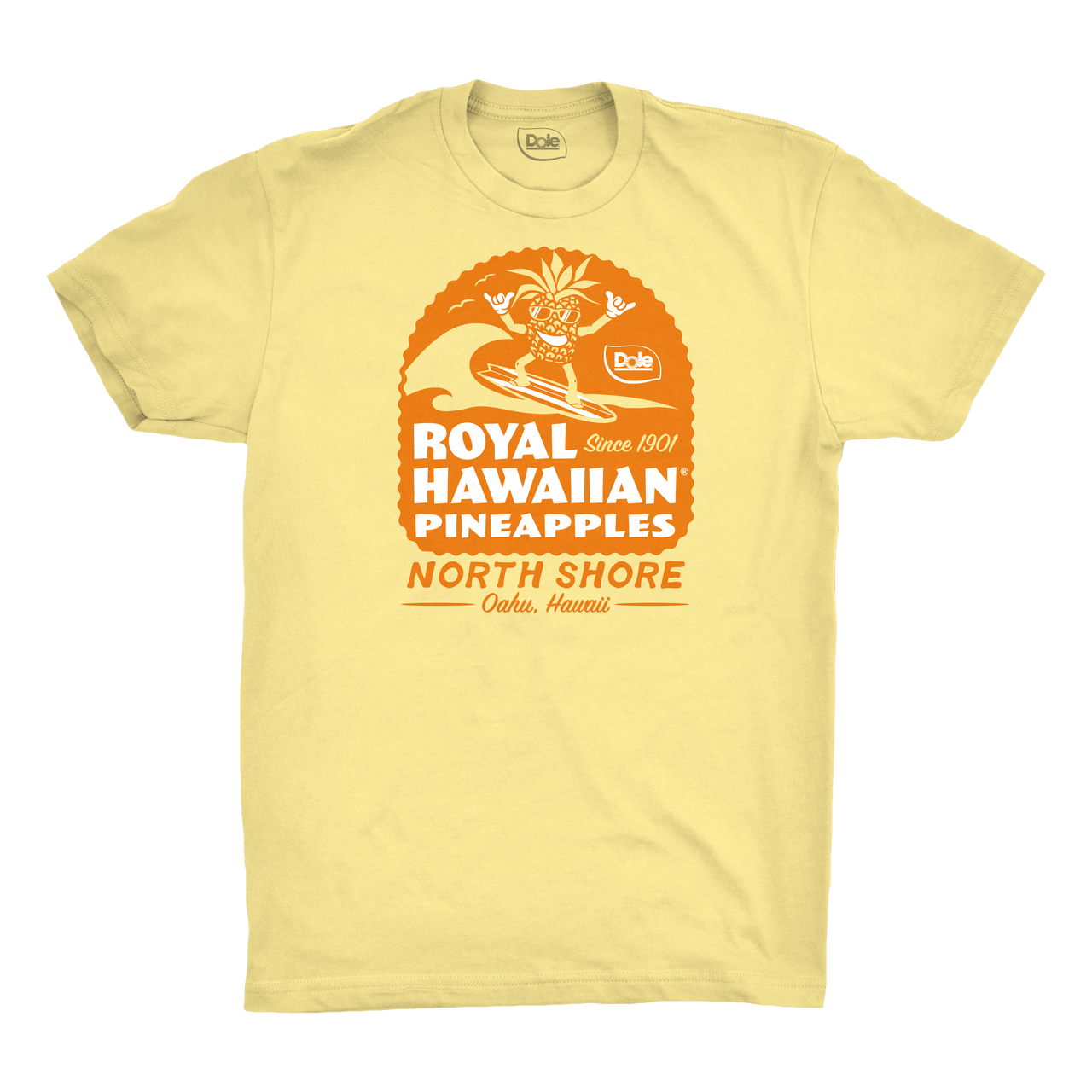 Dole® Surfing Hawaiian Pineapple Yellow Tee